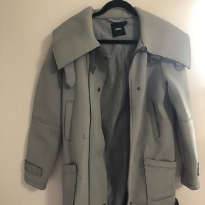 ASOS trench coat grey.